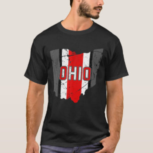 Vintage OHIO Ohio State Map Women Men T-Shirt