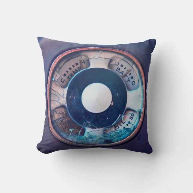 Vintage Oil cage Throw pillow (Front)