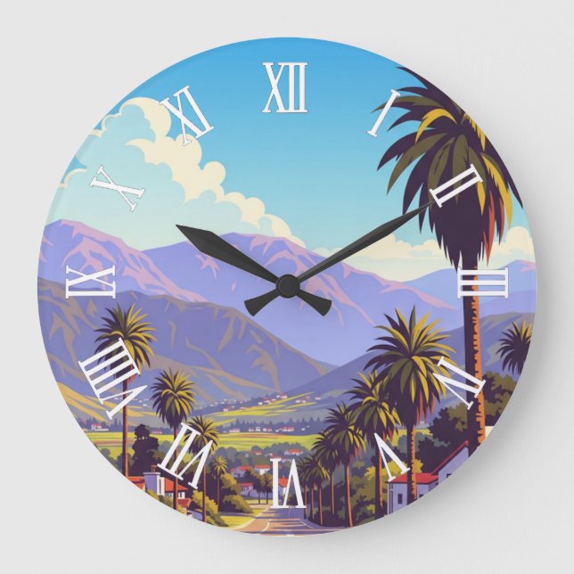 Vintage Ojai California Large Clock (Front)
