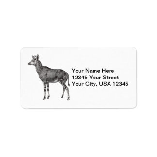 Vintage Okapi Label