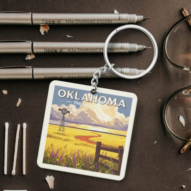 Vintage Oklahoma Key Ring (Creator Uploaded)
