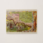 Vintage Oklahoma Pictorial Indian Territory Map