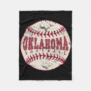 Vintage Oklahoma Softll Ll  Fleece Blanket