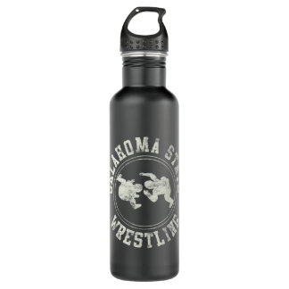 Vintage Oklahoma State Wrestling Logo  710 Ml Water Bottle