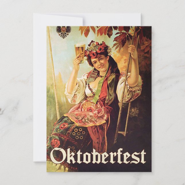 Vintage Oktoberfest Invitation (Front)