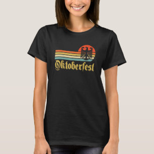 Vintage Oktoberfest Men Women German Flag Beer Dri T-Shirt