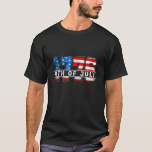 Vintage Old American Flag Patriotic 1776 We The Pe T-Shirt