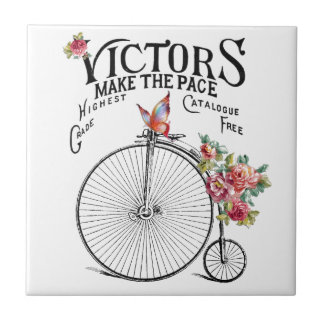 Vintage Old Bike Ceramic Tile