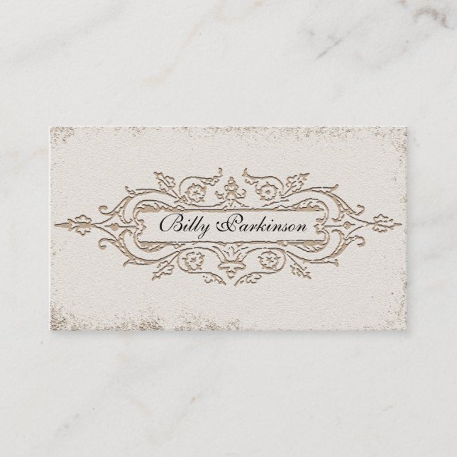 vintage old business card (Front)