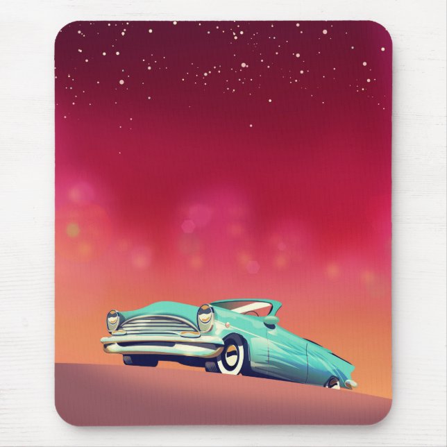 Vintage Old Car Mouse Pad (Front)