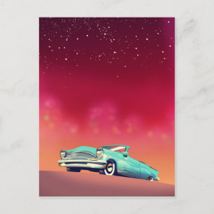 Vintage Old Car Postcard