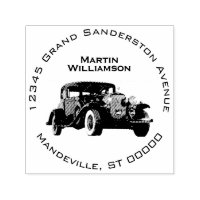 Vintage Old Classic Car Masculine Return Address