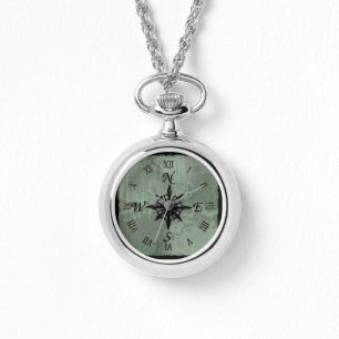 Vintage Old Compass Rose Design Watch