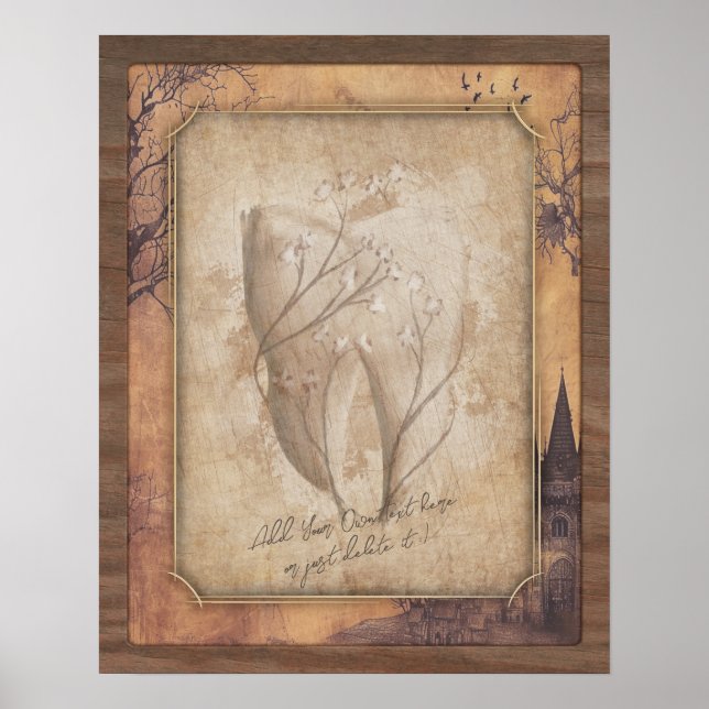 Vintage Old Fashioned Dental Art. Dentist Gift Poster (Front)