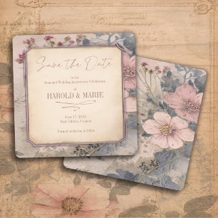 Vintage Old Fashioned Save the Date Card 