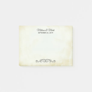 Vintage Old-Fashioned Western Style Post-it Notes