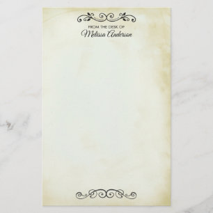Vintage Old-Fashioned Western Theme Stationery