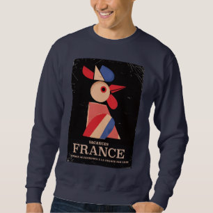 Vintage old France vacation poster Sweatshirt