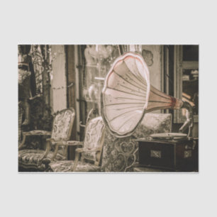 Vintage Old Furniture and Gramophone   Tissue Paper