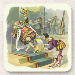 Vintage Old King Cole Nursery Rhyme Poem Song Coaster