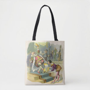 Vintage Old King Cole Nursery Rhyme Poem Song Tote Bag