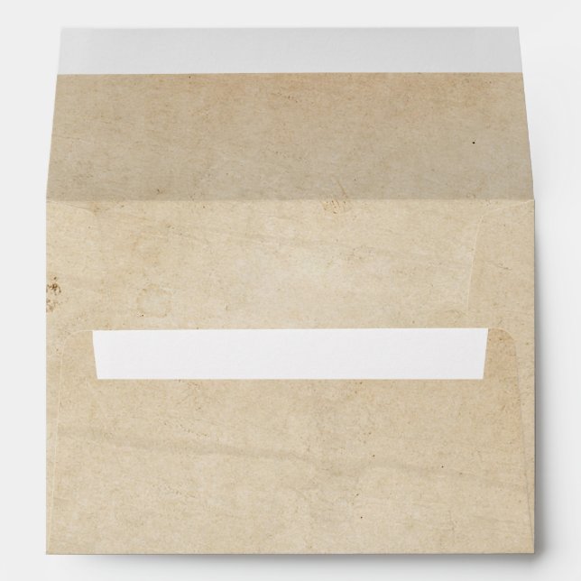 Vintage Old Paper Texture Envelope (Back (Bottom))