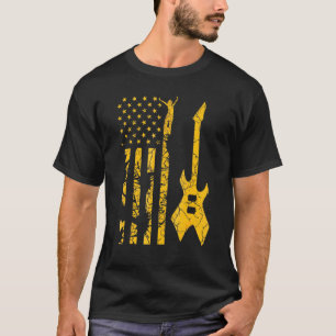 Vintage Old School Electric Guitar For All Music T-Shirt