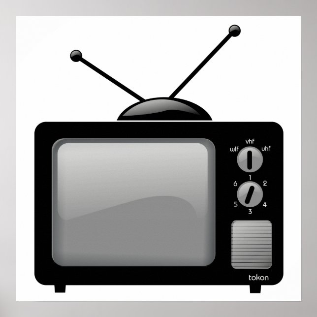 Vintage old television poster (Front)