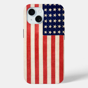 Vintage Old Thirty-Six Star American Flag iPhone 15 Case