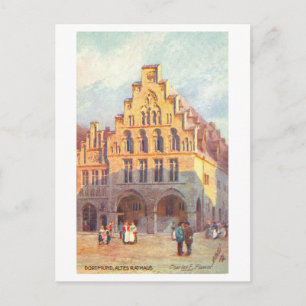 Vintage Old Town Hall, Dortmund, Germany Postcard