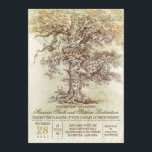 Vintage old tree rustic wedding invitation<br><div class="desc">old oak tree romantic vintage rustic wedding invitations. Perfect invite for outdoor wedding with tree theme. ----If you push CUSTOMIZE IT button you will be able to change the font style, colour, size, move it etc. it will give you more options! Contact me if you need more matching items or...</div>
