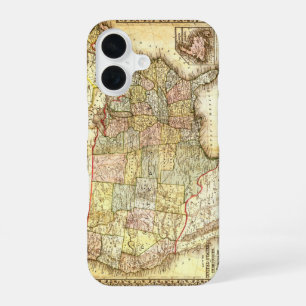 Vintage Old United States USA General Map iPhone 16 Case