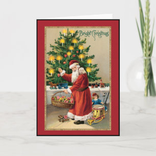 Vintage Old World Christmas Card