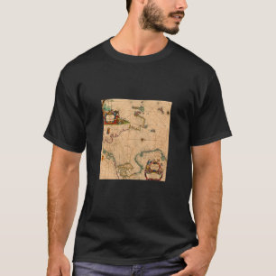 Vintage Old World Map Norway T-Shirt