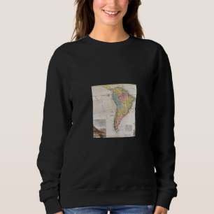 Vintage Old World Map South America Sweatshirt