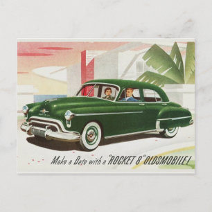 Vintage Oldsmobile Ad Postcard