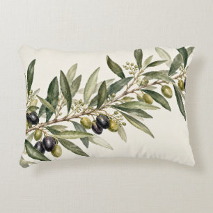 Vintage Olive Branch Pillow