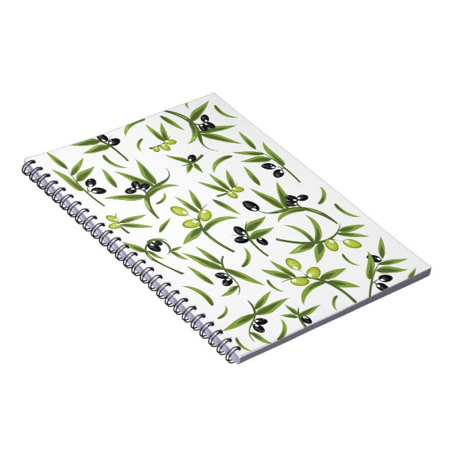Vintage Olive Pattern Notebook (Right Side)