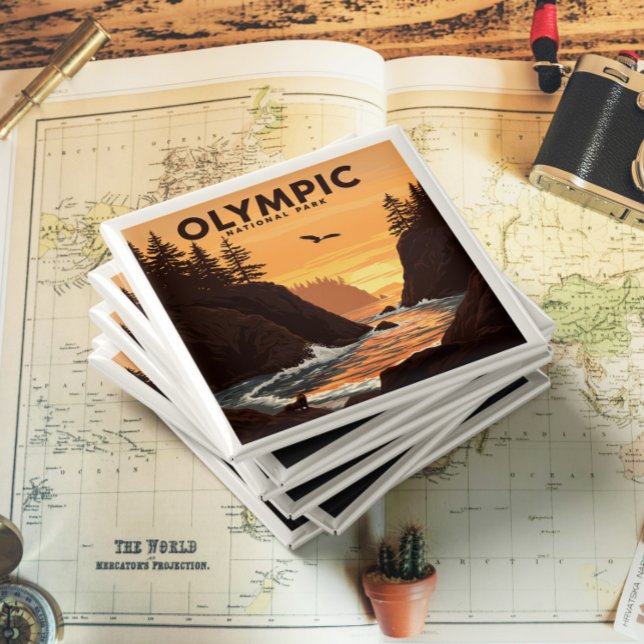 Vintage Olympic National Park Magnet (Creator Uploaded)
