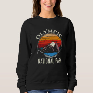 Vintage Olympic National Park Mountain Camping Sou Sweatshirt