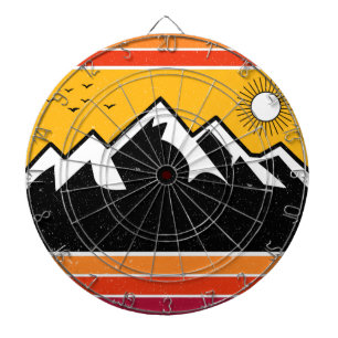 Vintage Olympic National Park Washington Souvenir Dartboard