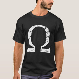 Vintage Omega Symbol Gift Greek Alphabet Sorority T-Shirt