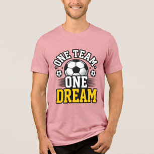 Vintage One Team One Dream Soccer Shirt Design_1