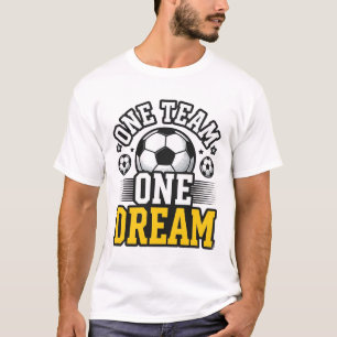 Vintage One Team One Dream Soccer Shirt Design_1