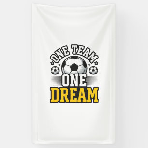 Vintage One Team One Dream Soccer Shirt Design_1 Banner