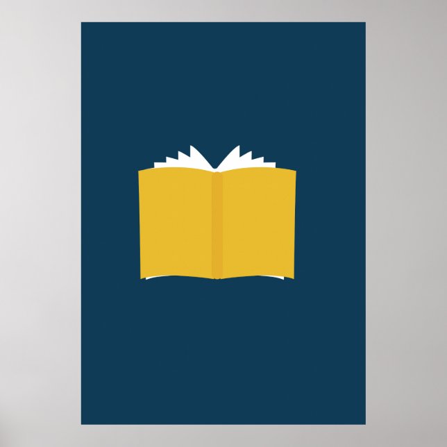 Vintage Open Book Poster (Front)