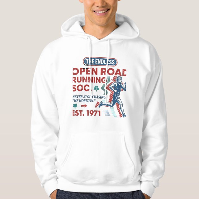 Vintage Open Road Running Club Retro Runner Tee (Front)