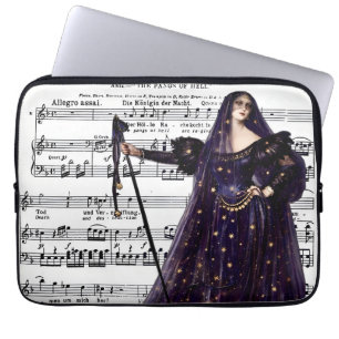 Vintage Opera Gothic Queen of the Night Art Laptop Sleeve