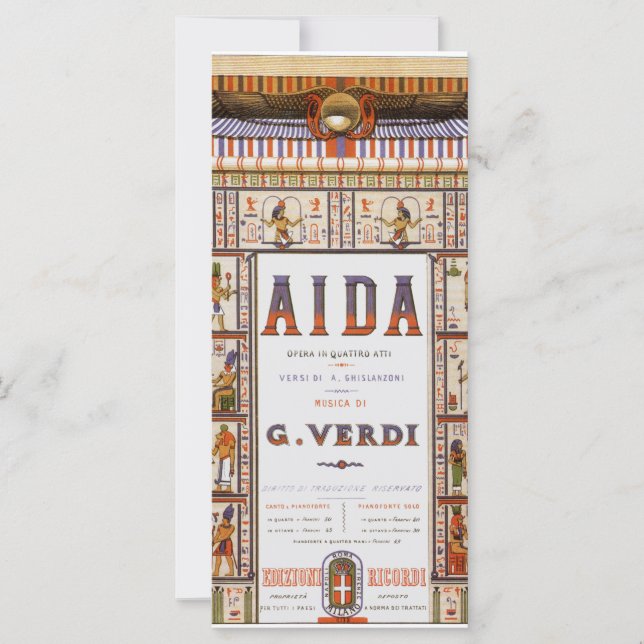 Vintage Opera Music, Egyptian Aida by Verdi (Front)