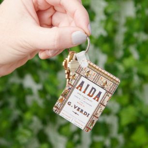 Vintage Opera Music, Egyptian Aida by Verdi Key Ring